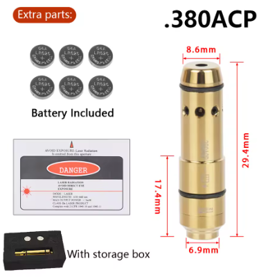 DryfireMax .380 ACP laser cartridge