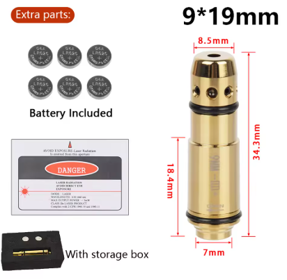 DryfireMax 9×19mm laser cartridge